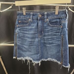 AE Hi-Rise Mini Jean Skirt 00